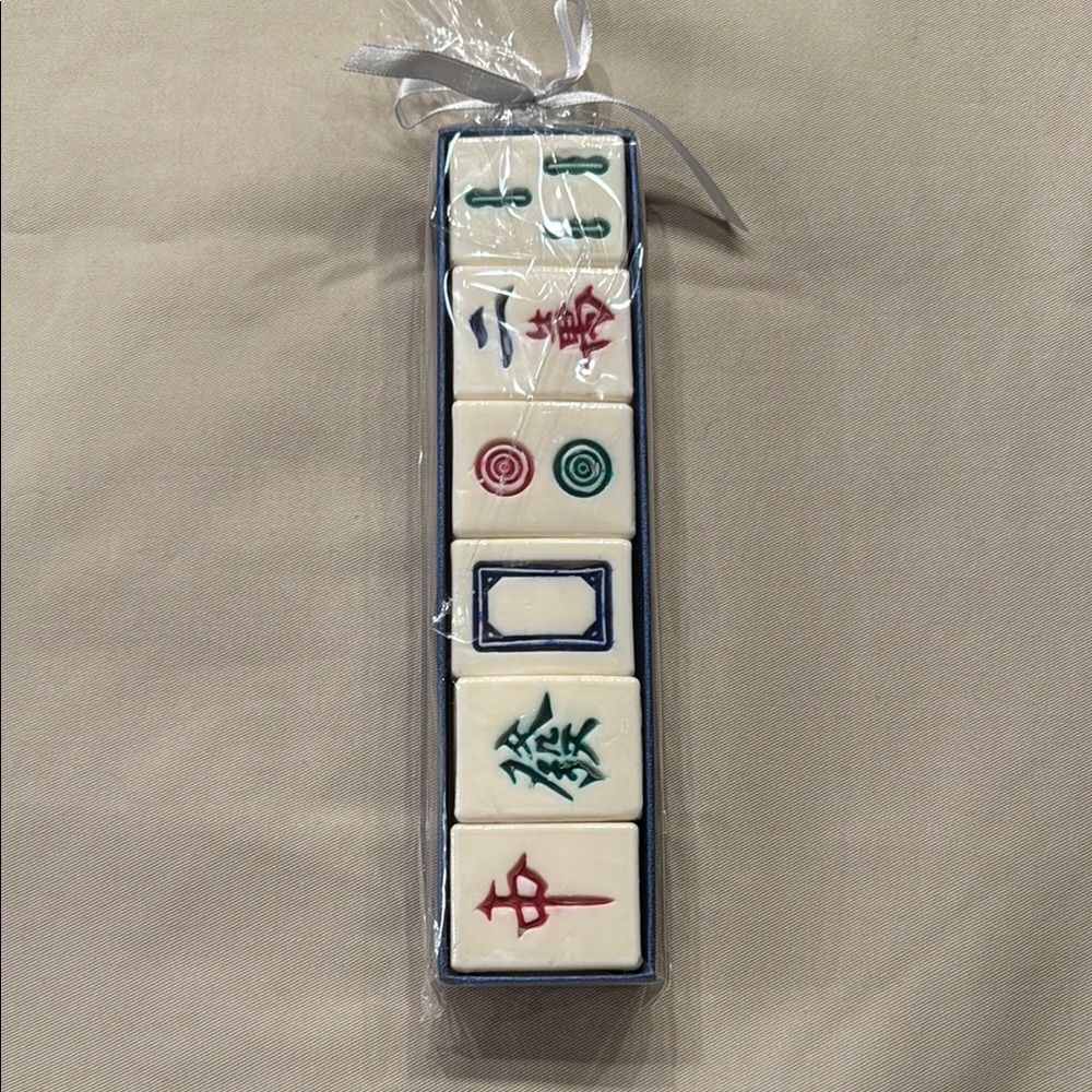 Mahjong tile design decorative soaps